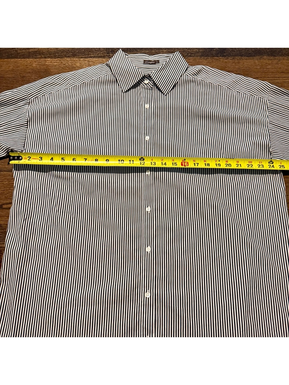 J.McLaughlin Flannery Striped Long Sleeve Collared Button Down SZ XL - Picture 8 of 8
